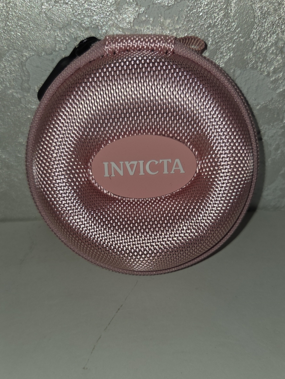 Invicta Rose Pink Round Hard Travel Case